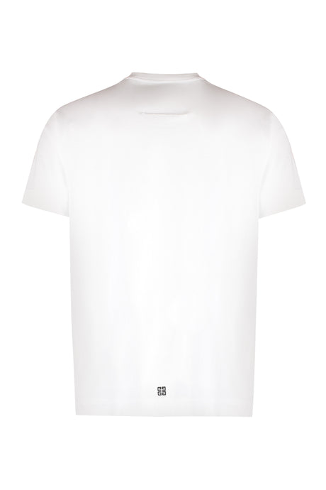 GIVENCHY Men's White Cotton T-Shirt for SS24