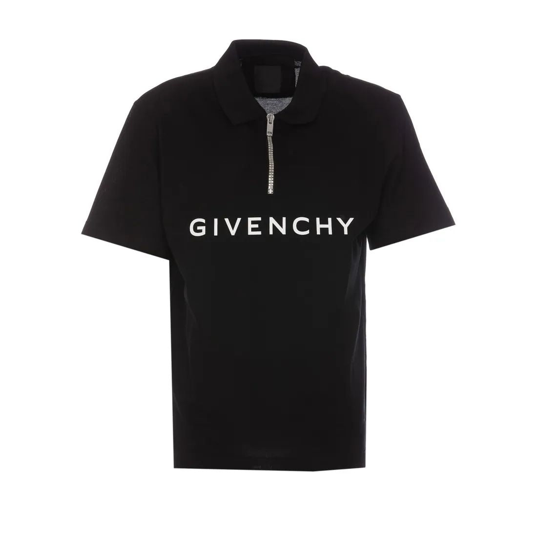 GIVENCHY Classic Black Fit Polo with Branding for Men - SS24 Collection