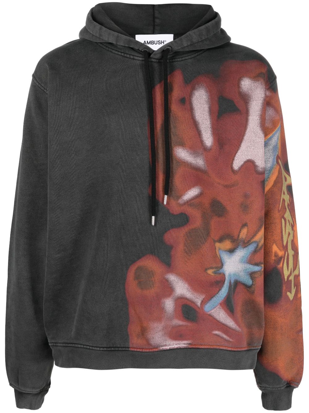 AMBUSH Men's Graphic-Print Cotton Hoodie for Fall/Winter 2024