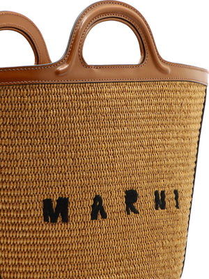 MARNI 24FW Women's Brown Tote Bag - High-Fashion and Functional