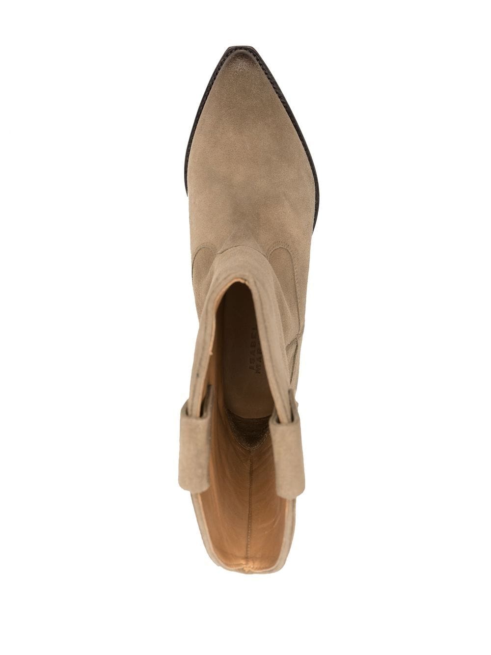 ISABEL MARANT Stylish TAUPE Leather Ankle Boots for Women