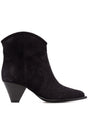 ISABEL MARANT Black Suede Pointed-Toe Ankle Boots for Women - FW23