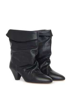 ISABEL MARANT Stylish High Heeled Leather Boots - 6cm Heel