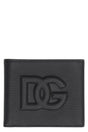 DOLCE & GABBANA Luxury Embossed Leather Bifold Wallet