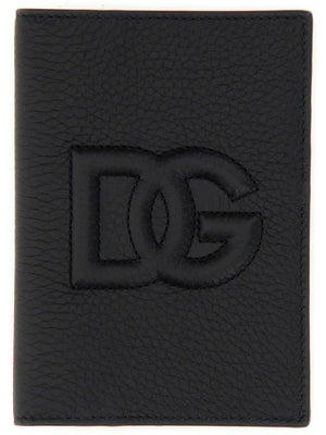 DOLCE & GABBANA Men's Mini Leather Passport Holder