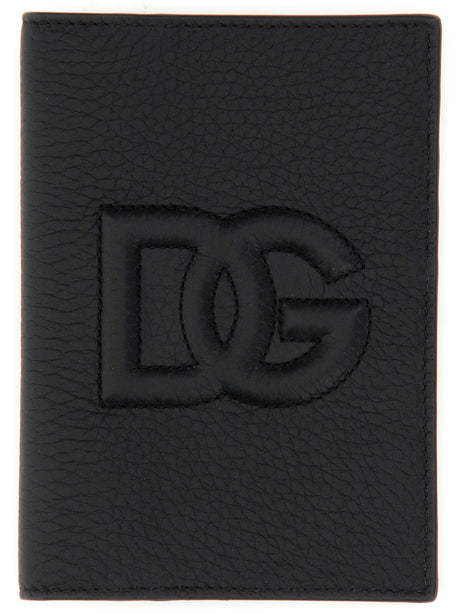 DOLCE & GABBANA Men's Mini Leather Passport Holder