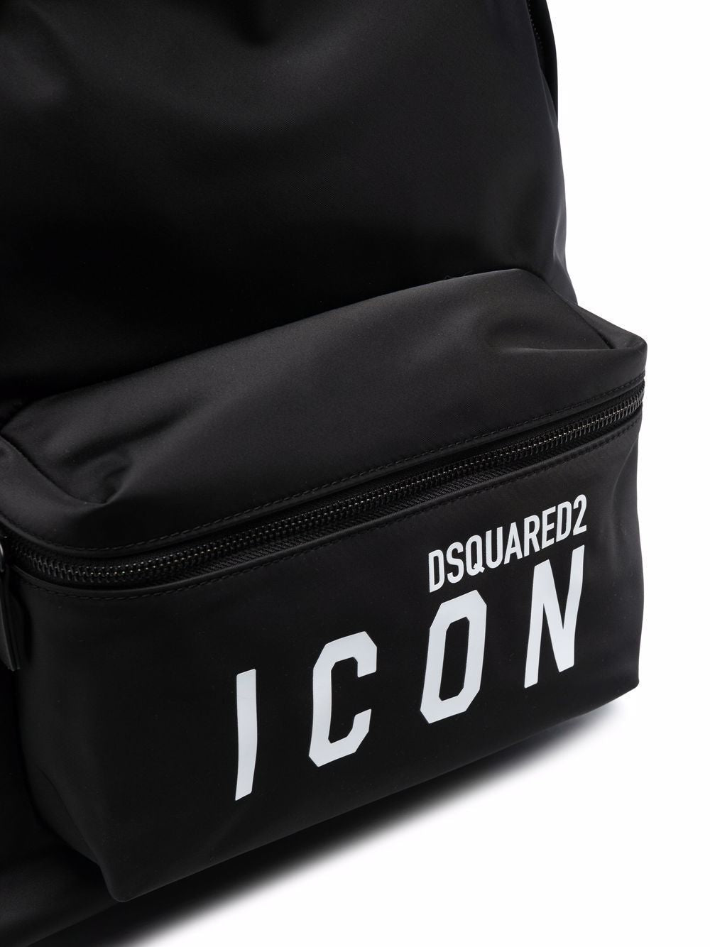 DSQUARED2 Men's Black Nylon Backpack - SS23 Collection