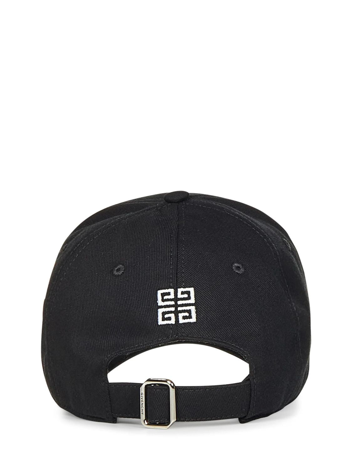 GIVENCHY Black Curved Logo Cap for Men