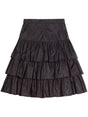 VALENTINO High-Waisted Ruffled Midi Skirt