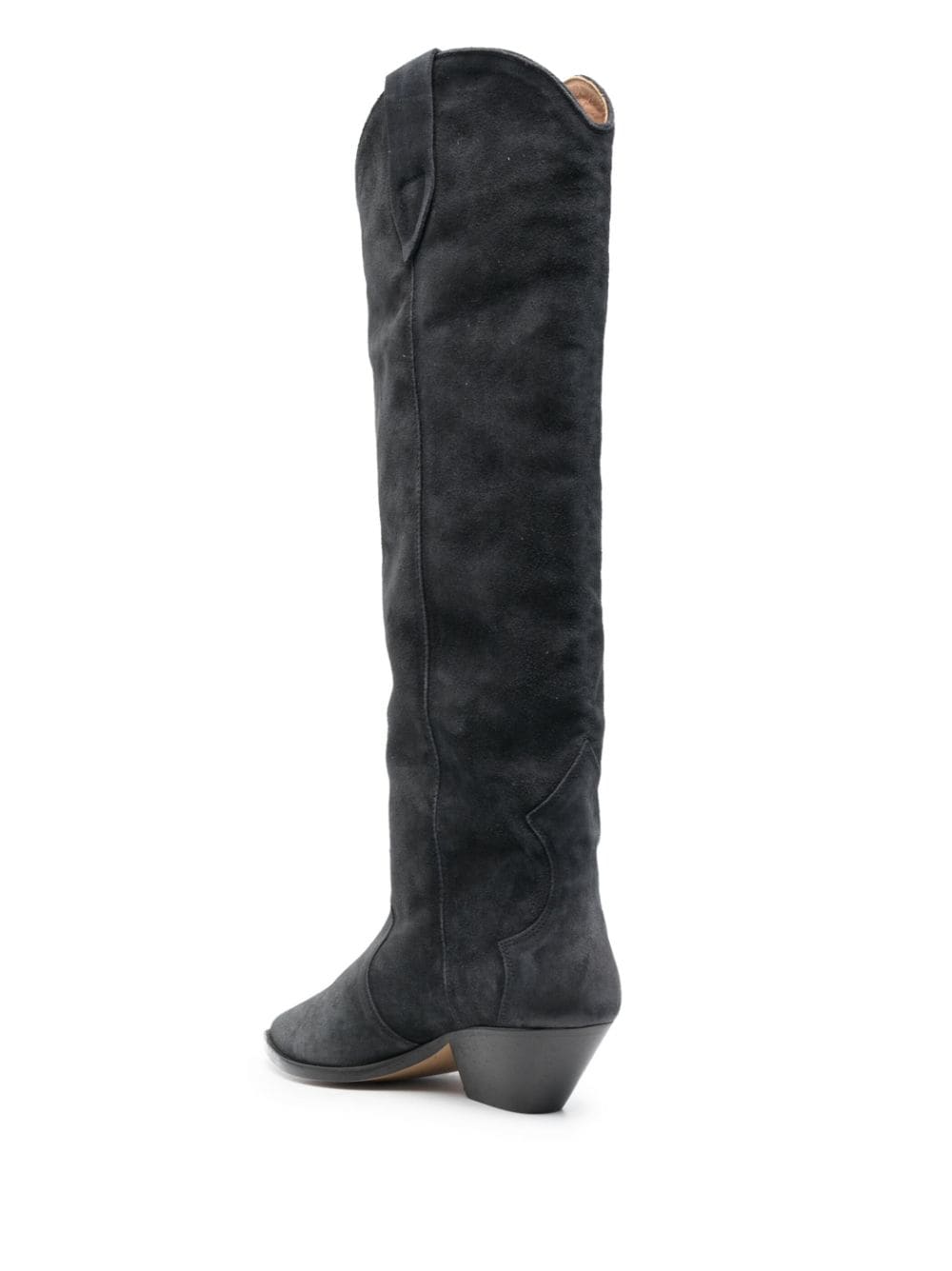 ISABEL MARANT Chic Faded Black Suede Boots