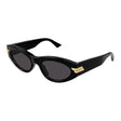 BOTTEGA VENETA Black Acetate Sunglasses for Women