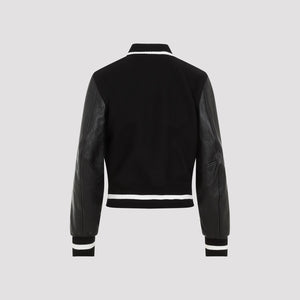 GIVENCHY Elegant Wool-Blend Bomber Jacket