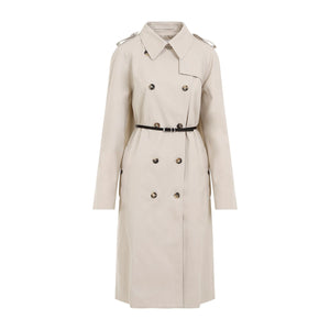 GIVENCHY Chic Beige Trench Jacket with Black Belt