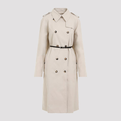 GIVENCHY Chic Beige Trench Jacket with Black Belt