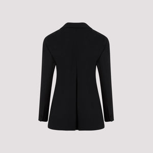 GIVENCHY Buttoned Wool Jacket for Women - Black FW23