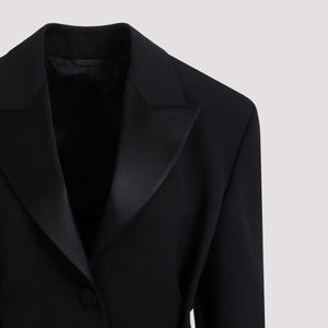 GIVENCHY Buttoned Wool Jacket for Women - Black FW23