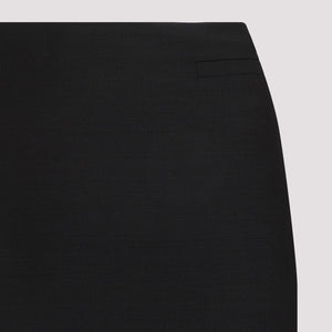 GIVENCHY Black Front Kick Skirt for Women | SS24 Collection