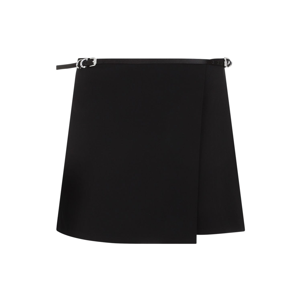 GIVENCHY Black Mini Wrap Skirt for Women - Season: SS24