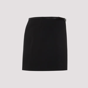 GIVENCHY Black Mini Wrap Skirt for Women - Season: SS24