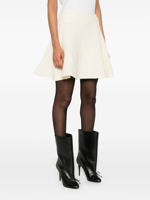 GIVENCHY Women's Wool Ruffled Mini Skirt