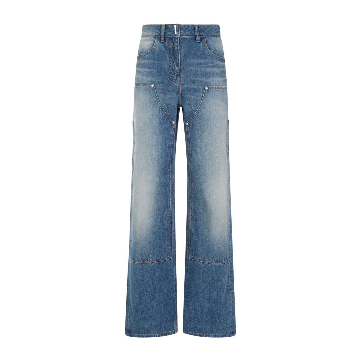 GIVENCHY Blue 100% Cotton Women's Jeans for SS24