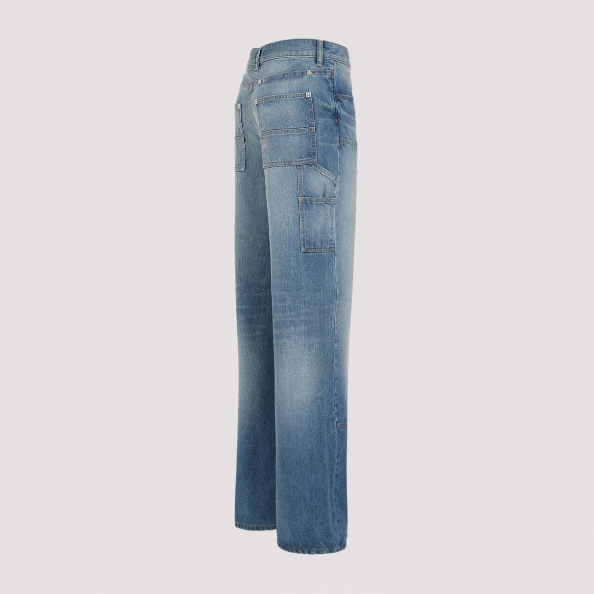 GIVENCHY Blue 100% Cotton Women's Jeans for SS24