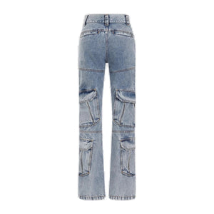 GIVENCHY Women's Bootcut Cargo Denim Jeans