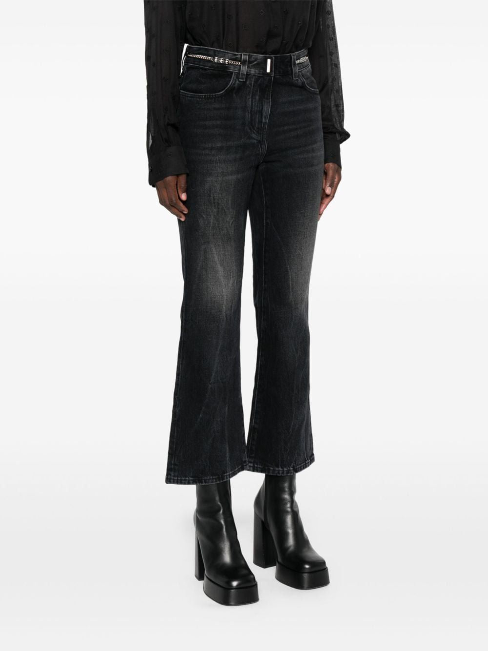 GIVENCHY Wide Leg Ankle Boot Pants for Women