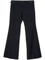 GIVENCHY Wide Leg Wool-Mohair Blend Pants