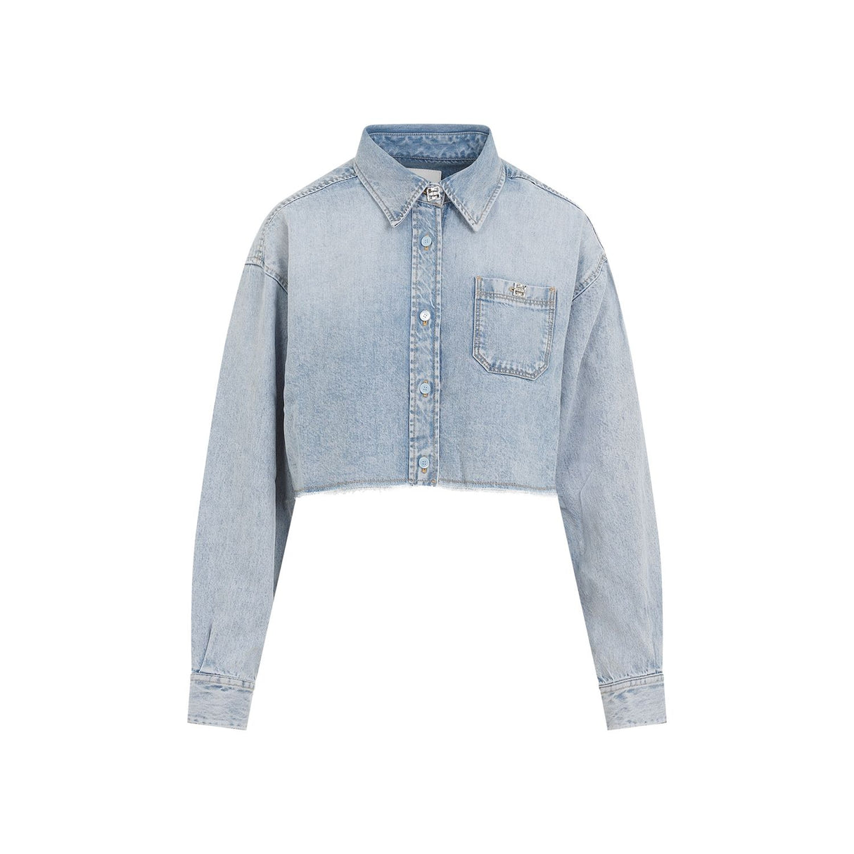 GIVENCHY Elegant Blue Lyocell Shirt for Women