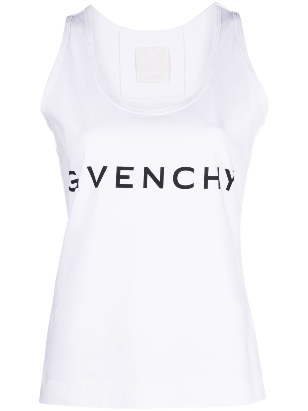 GIVENCHY Essentials Logo Print Cotton Tank Top