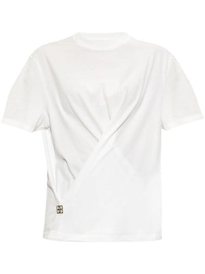 GIVENCHY Metallic Logo Wrap T-Shirt for Women