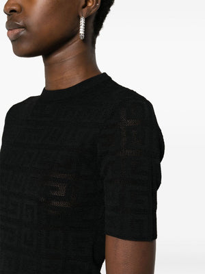 GIVENCHY Black Monogram Jacquard Top for Women