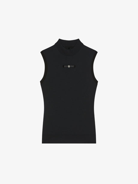 GIVENCHY Metallic Logo Knit Top