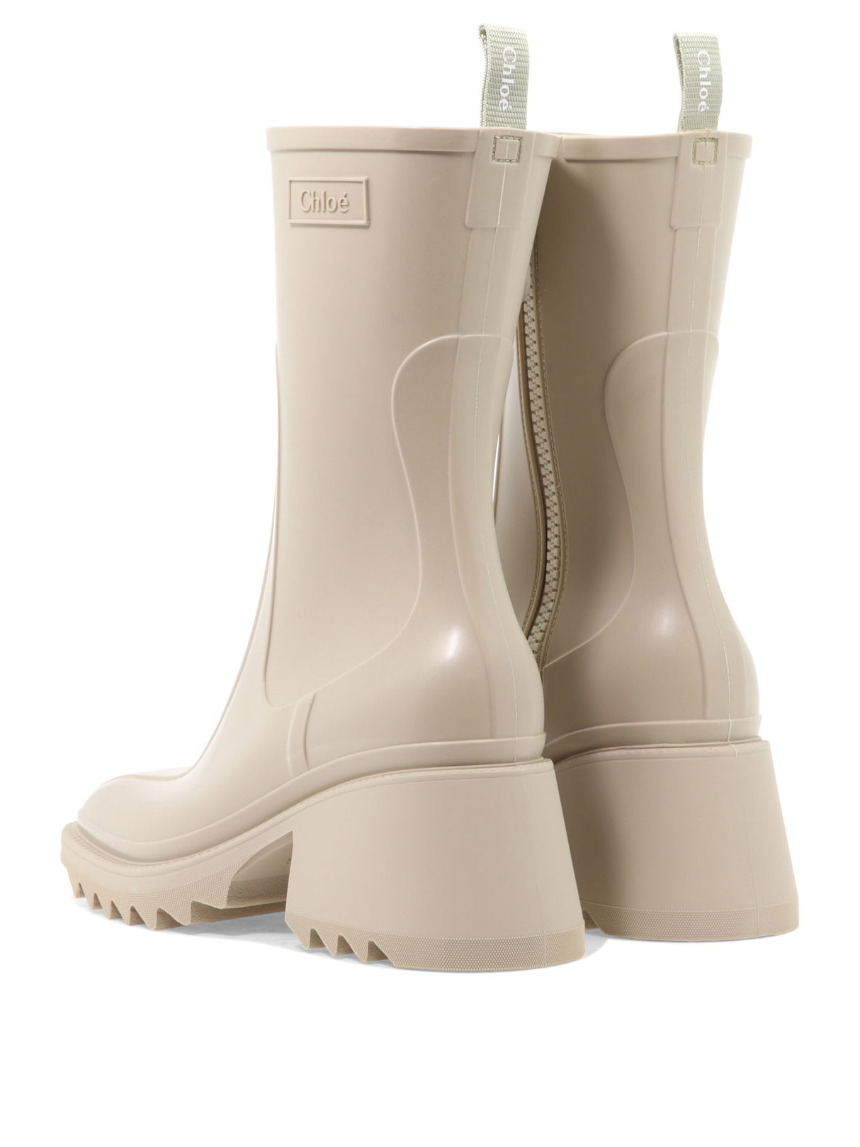 CHLOÉ Elegant Waterproof Betty Rain Boots with 7 CM Heel