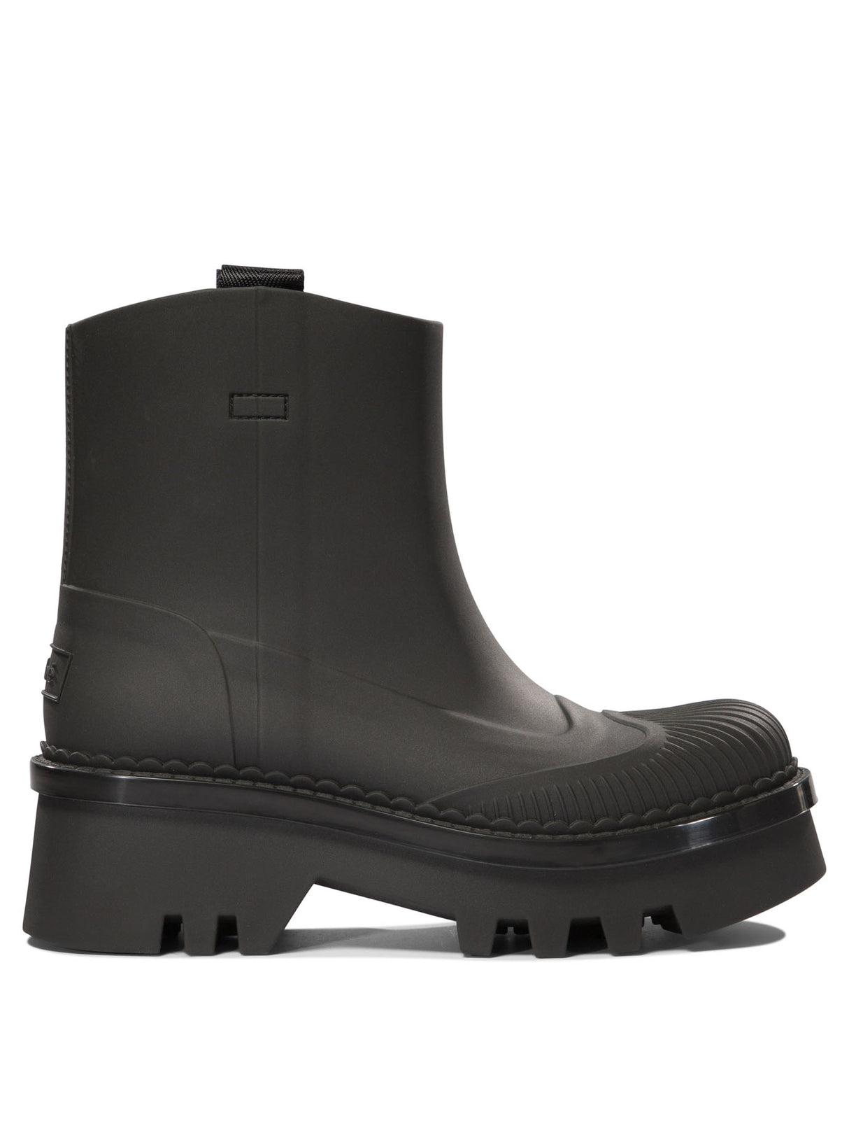 CHLOÉ Elegant Mini Rain Boots with Scallop Detailing