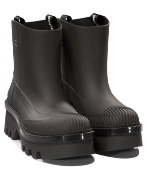 CHLOÉ Elegant Mini Rain Boots with Scallop Detailing