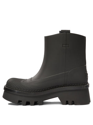 CHLOÉ Elegant Mini Rain Boots with Scallop Detailing