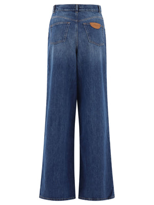 CHLOÉ High-Rise Wide-Leg Palazzo Jeans