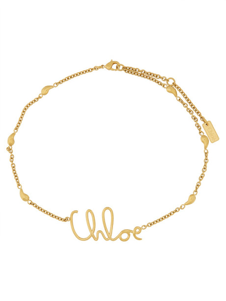 CHLOÉ Chic Logo Necklace for Women