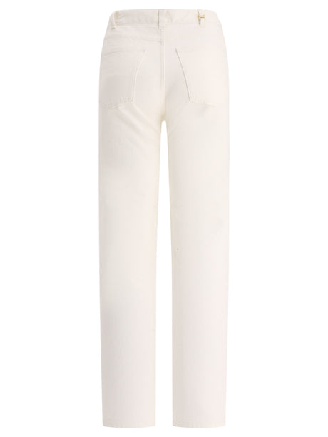 CHLOÉ 24SS White Women's Straight Pants