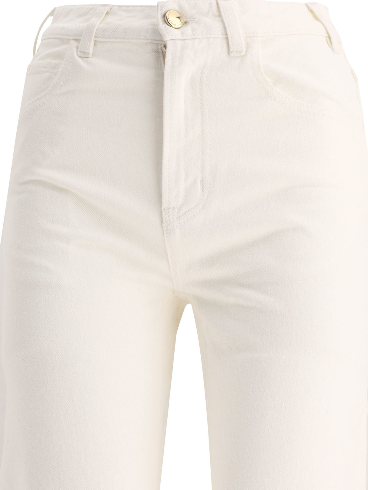 CHLOÉ 24SS White Women's Straight Pants