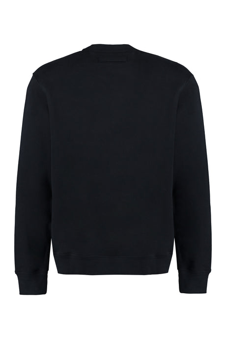 ZEGNA Men's Black Crew Neck Sweatshirt - FW23 Collection