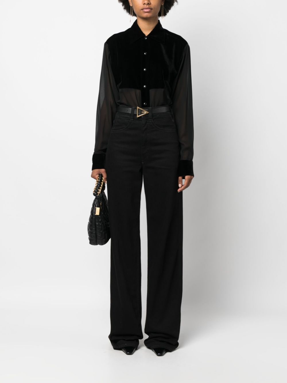 TOM FORD Black 23FW Women's Button-Up Shirt