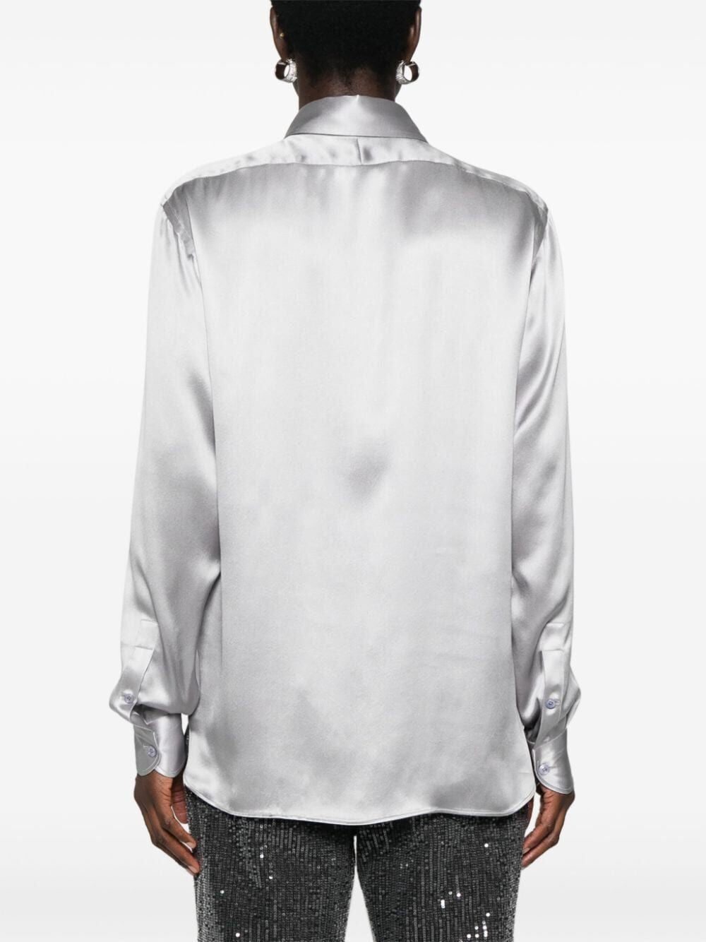 TOM FORD Charmeuse Silk Shirt for Women - Fall/Winter 2024