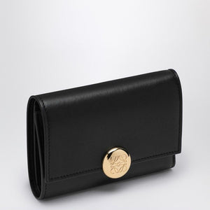 LOEWE Mini Black Leather Pebble Wallet