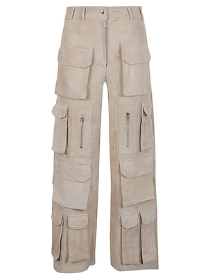 FERMAS CLUB Tan Cargo Trousers for the Fashion-Forward Woman