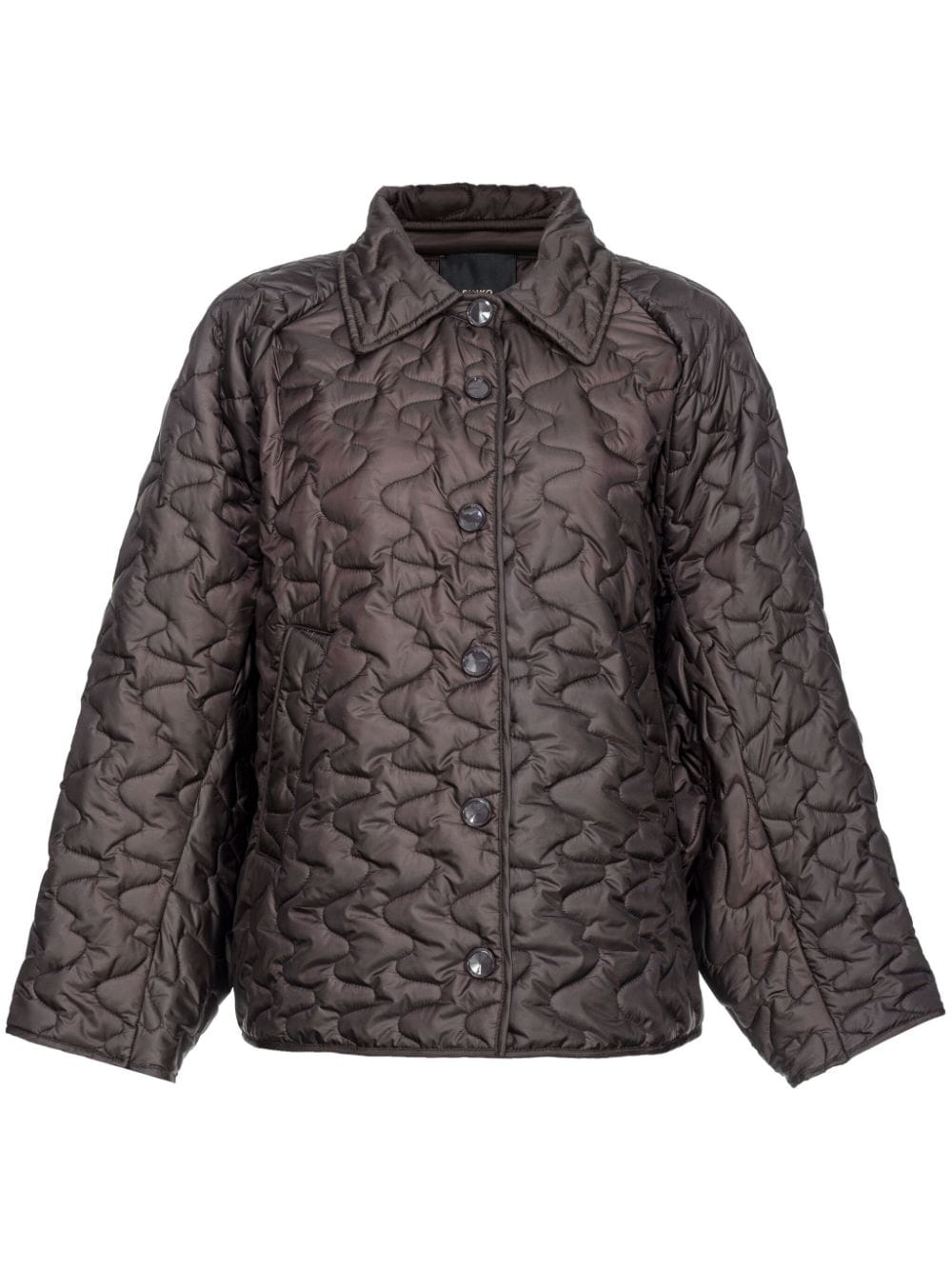 PINKO Classic Black Quilted Jacket with Pockets