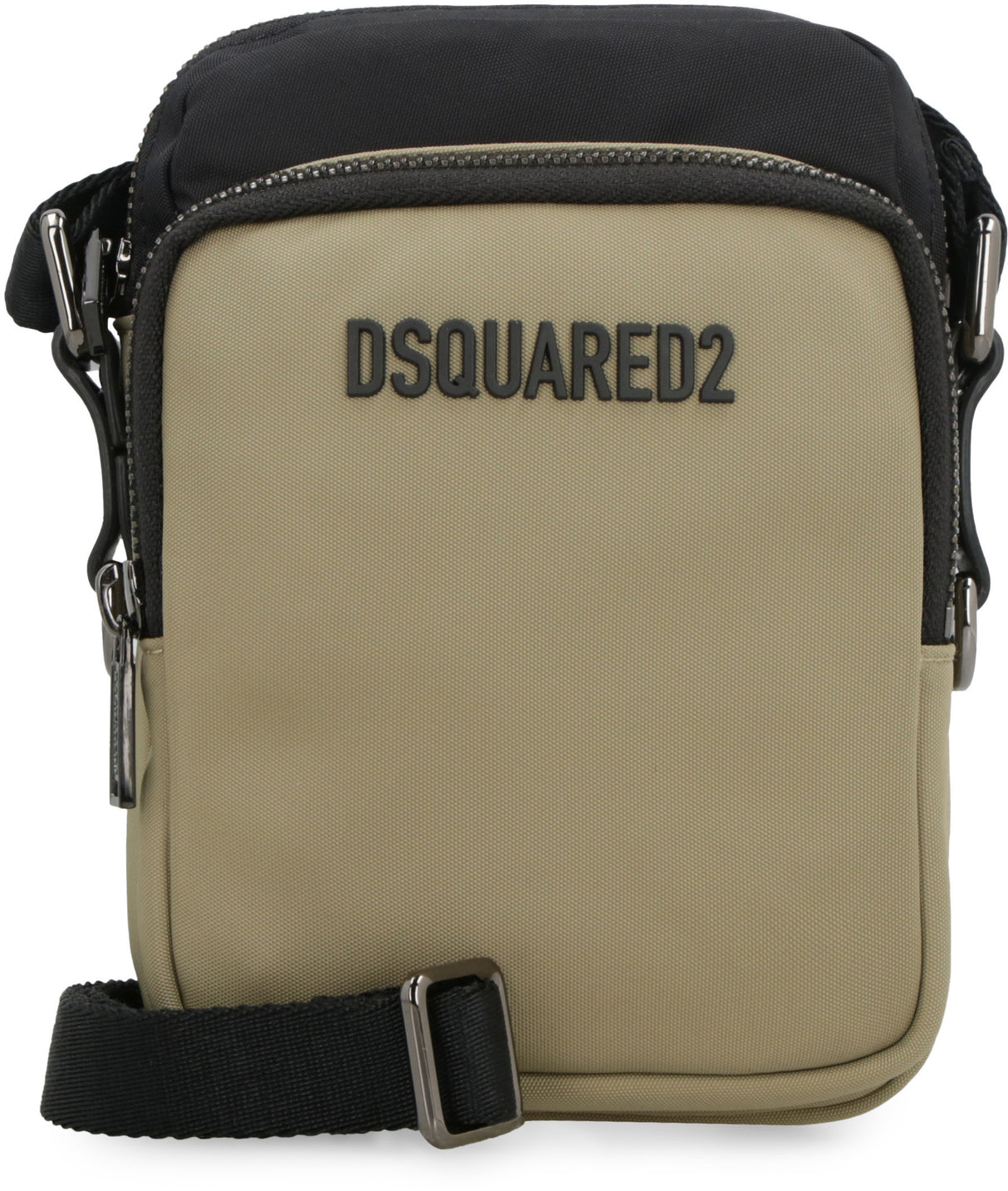 DSQUARED2 Beige and Black Men's Crossbody Bag for FW23