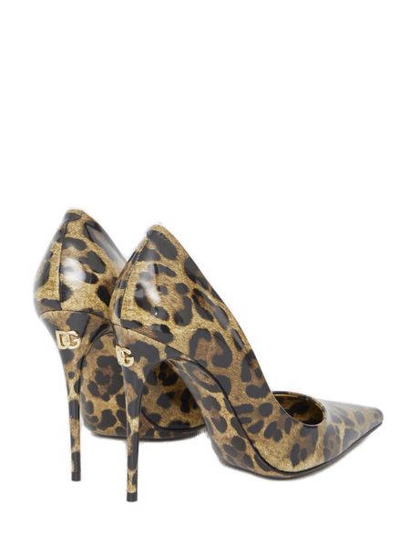 DOLCE & GABBANA Animalier Leather Stiletto Pumps for Women